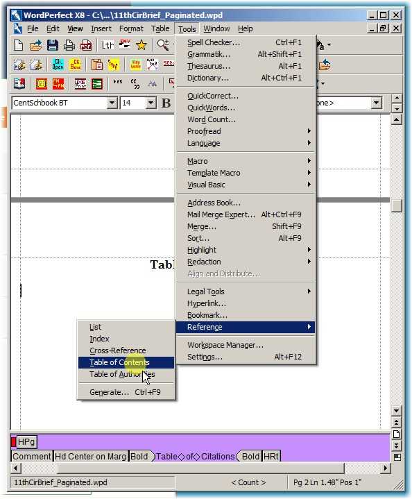 Invoke the Reference Tools Dialog Box