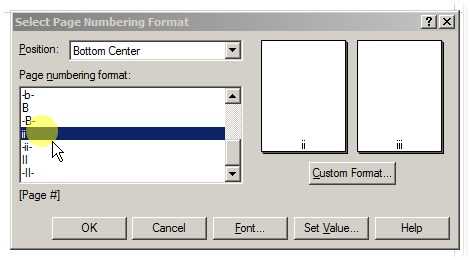 Find the roman numeral format
